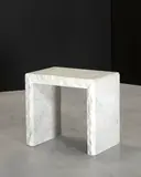 John Dickinson, Custom Side Table, marble