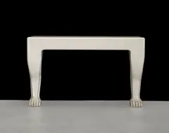 Console Table by John Dickinson, model 116, lacquered wood, sold Apr 2018