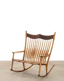 Sam Maloof, Double Rocking Chair, walnut