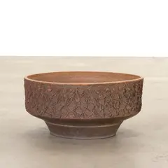 Planter by Raul Coronel, earthenware, incised 'Coronel 63', sold Apr 2018