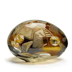 David J. Schwarz, Untitled, blown and faceted glass, signed 'Dave Schwarz 7