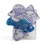 Richard Jolley, Fish Wall Relief, glass and enamel