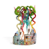 Ginny Ruffner, Envisioning Renovation, lampworked glass, mixed media