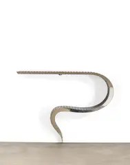 Guillaume Piéchaud, Wall Mounted Console Table, stainless steel, signed on metal tag 'G Piechaud 2010'