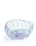 Neodymium Seaform Group with Viridian Green Lip Wraps by Dale Chihuly, blown glass, signed 'Chihuly 1986', sold Apr 2018