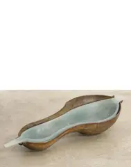 Husk by Daniel Clayman, cast glass and bronze, sold Apr 2018