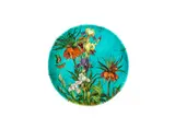 Théodore Deck, "Iris et Fritilloures" a Large Faience Pottery Charger, circa 1880, "Iris et Fritilloures" a Large Faience Pottery Charger, circa 1880