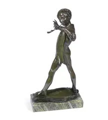George Frampton, 'Peter Pan' a Patinated Bronze Study, 1916, 'Peter Pan' a Patinated Bronze Study, 1916