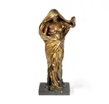 'Nature Revealing Herself Before Science' (La Nature Se Devoilant Devant La Science) a Gilt-bronze Figural Sculpture by Louis-Ernest Barrias, circa 1900, 'Nature Revealing Herself Before Science' (La Nature Se Devoilant Devant La Science) a Gilt-bronze Figural Sculpture, ci, offered Jun 2018
