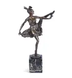 Bruno Zach, 'High Kick' an Art Deco Bronze Study