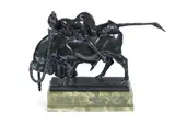 Bruno Zach, 'Europa and the Bull' a Rare Erotic Patinated Bronze Study