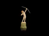Ferdinand Preiss, 'Boy with Bow' a Carved Ivory Study