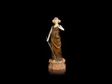 Ferdinand Preiss, 'Judith' a Patinated Bronze and Carved Ivory Study