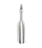 Venini, a Glass Bottle and Stopper with Vertical Banding
