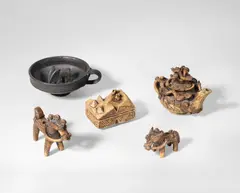Five Stoneware Pieces by Ian Godfrey, circa 1970, Five Stoneware Pieces, circa 1970, sold Jun 2018