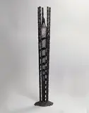 Steve Tobin, Cocoon, blown and applied glass, wrought iron
