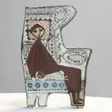 Rut Bryk, Mother and Child, glazed stoneware, signed 'Bryk' in black on front and incised 'BRYCK *' on back