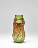 Tiffany Studios, Special Order Vase, decorated Favrile glass, engraved 'L
