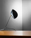 Serge Mouille, Trépieds Table Lamp, designed 1953, for Ateliers Serge Mouille, enameled steel, enameled aluminum, brass