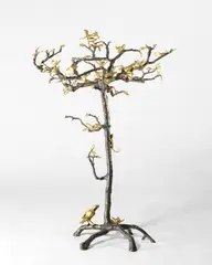 Paula Swinnen, Floor Candelabrum, patinated and polished bronze