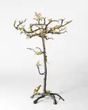 Paula Swinnen, Floor Candelabrum, patinated and polished bronze