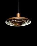 Langelinie Pavilion Plate Light by Poul Henningsen, for Louis Poulsen, solid copper, reflective interior paint, sold Dec 2017