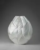 Kevin Grey, Unique Chiral Vase, Britannia Standard silver, hand-cut and TIG welded, stamped with assay marks and designer's monogram, 166 oz total weight