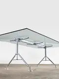 Sir Norman Foster, Renault Centre Dining Table, enameled steel, aluminum, glass