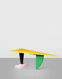 Peter Shire, for Memphis, An early Brazil table, designed Los Angeles 1981, produced n Milan 1981/1982