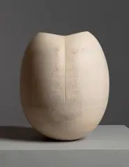 Hans Coper, Untitled, glazed stoneware, interior with manganese glaze, monogram seal HC to underside