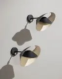 Serge Mouille, Pair of Petite Saturne wall appliques, circa 1960