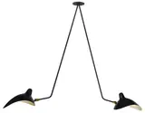 Serge Mouille, Rare Atelier Christian Dior Infirmary ceiling light, enameled aluminum, steel, brass
