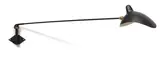 Serge Mouille, Rare Pipe Link wall applique, aluminum, brass, and steel rod