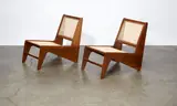 Pierre Jeanneret, Pair of Kangourou fireside chairs
