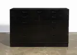 Chest of drawers by Edward Wormley, designed circa 1955, for Dunbar, lacquered wood, manufacturer's metal label to one drawer, offered Apr 2015