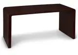 Waterfall console table/desk by Karl Springer, designed and manufactured circa 1970, lacquered sea grass,, sold Apr 2015