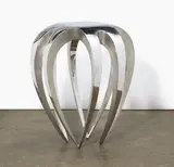 Guillaume Piéchaud, Anémone coffee table, designed and executed 2009, polished stainless steel, impressed metal label to underside G