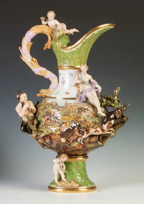 Meissen, 'Elements' Ewer of Earth
