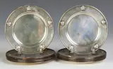 Georg Jensen, Denmark, Set of 12 Sterling Silver Plates