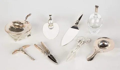 Sterling Serving Pieces and Table Articles by Georg Jensen, sold Dec 2019