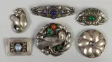 Georg Jensen, Sterling Silver Brooches