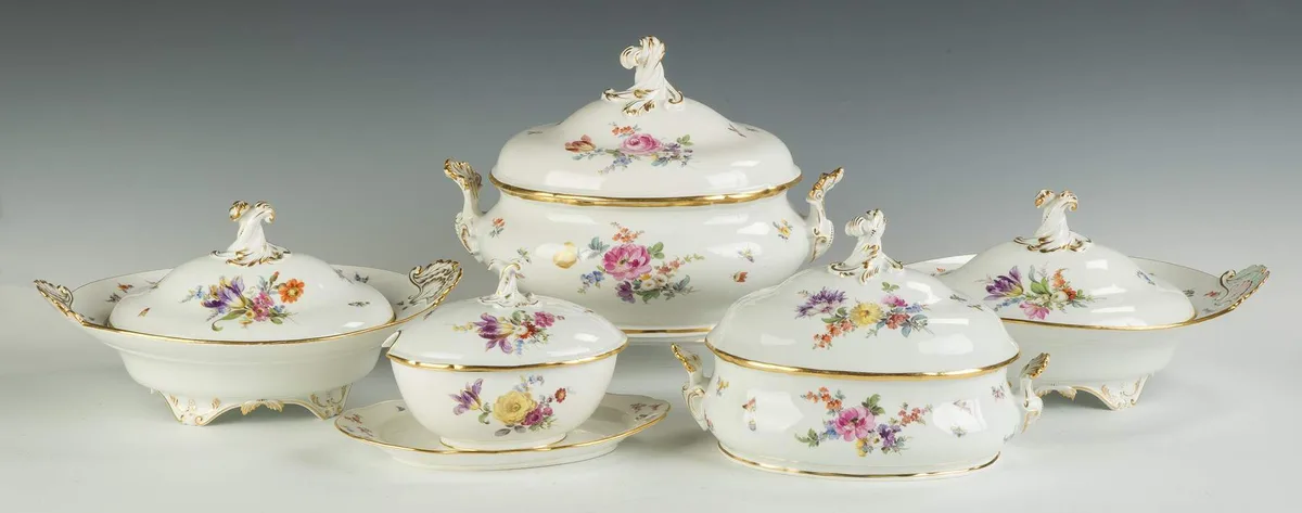 Serving Pieces and Tableware by Meissen, sold Sep 2016