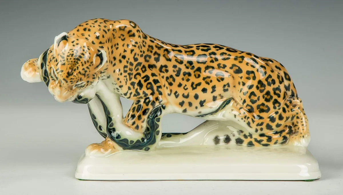 Leopard and Snake by Meissen, sold Sep 2016