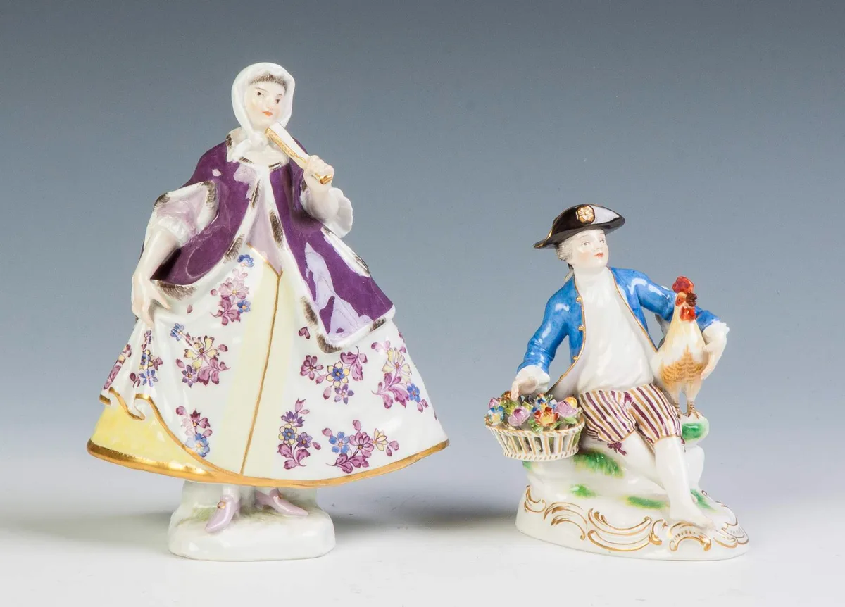 Figures by Meissen, sold Feb 2015