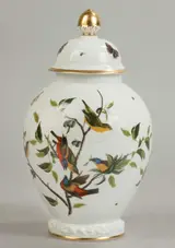 Rosenthal, John J. Audubon Birds of America Pattern Hand Painted Porcelain Covered Urn