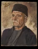 Jan Václav Mrkvička, Portrait of a Man, Late 19th/early 20th century, Oil on wood panel