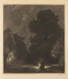 Max Švabinský, Summer Night, 1911, Mezzotint on paper