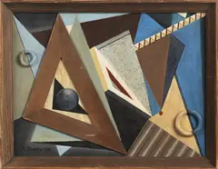 Frederico Kromka, Composition, 1929, Mixed media