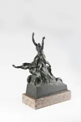 Ladislav Beneš, Speed, Strength, Resistance, 1921, Bronze, marble