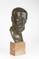 Vincenc Makovský, A Bust of Tomáš Garrigue Masaryk, 1930s, Bronze on a marble base
